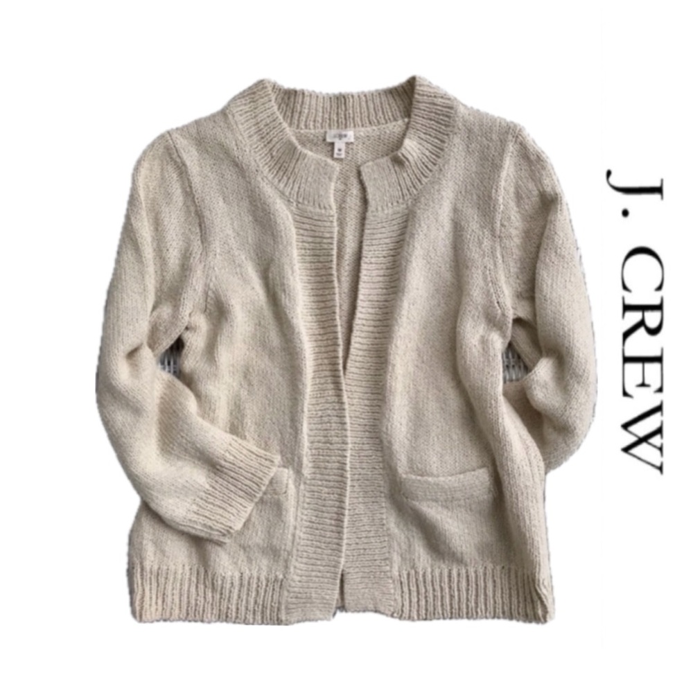 NWOT {J. Crew} Cozy Open-front Knit Cardigan, Size Medium